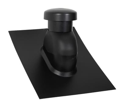 SabetoFLEX ABS Ventilation Cap universal - 160mm, 0gr, 45°, black