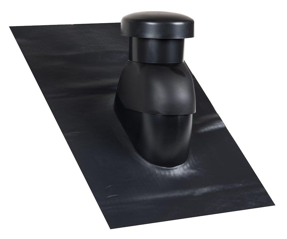 SabetoFLEX Ventilation Cap universal flex - 125mm, 5gr, 45°, black