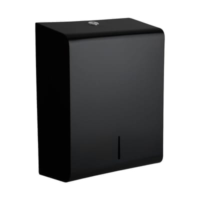 Sadea Opal Paper Dispenser, Matt Black Steel