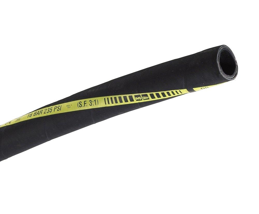 SAE/100/R4 Oil hose hydraulic suction/return synthetic rubber - 1", 25mm, 100°C, 17bar
