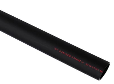 Salling plastic Extension Pipe with coupling PEH - 63mm, black