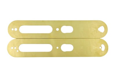 SALTO Backplate brass set of 2PCS 52mm COPLE052PP - 293.5mm, 52mm