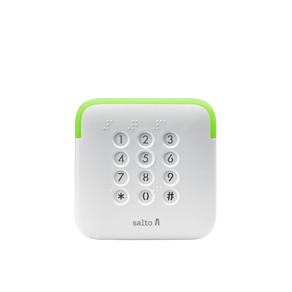 SALTO BLE Wall reader with keyboard white WRDM0E4WV - Mifare/DESfire/BLE, XS4 SPACE, SALTO SPACE, SALTO KS, SALTO HOMELOK