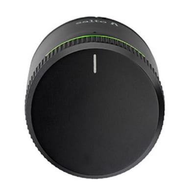 SALTO DLok Scandinavian Turn Knob motorized black - 60mm, HOMELOK app.