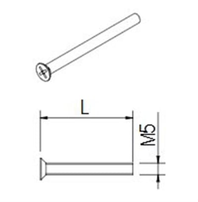 SALTO NEO modular Screw M5X75MM 192825