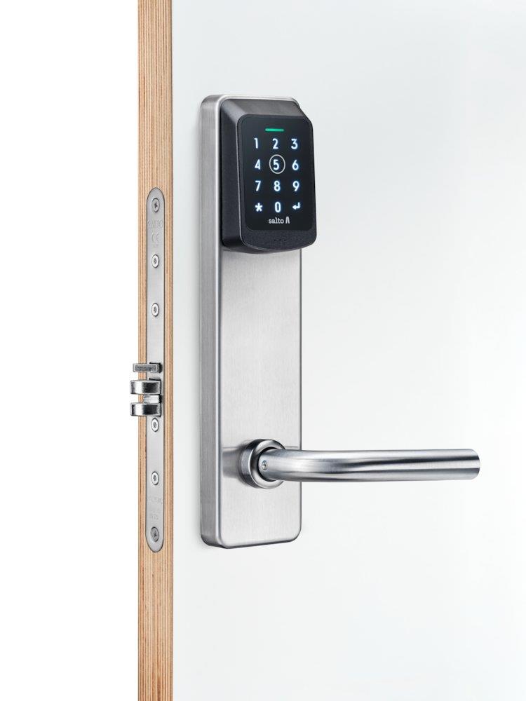 SALTO Scandinavian Long Plate indoor installation, with keypad SM950L00IMB38K - XS4 One S, Mifare/DESfire/NFC/BLE/HSE, SALTO SPACE, SALTO KS, SALTO HOMELOK