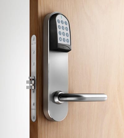 SALTO Scandinavian Long Plate internal mounting, with keyboard SB650L00IM38K - XS4 Original, Mifare/DESfire, SALTO SPACE