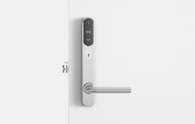 SALTO Scandinavian Long sign external mounting, external cylinder hole, GAIN SM454L05IMB38EG GAIN - XS4 Original+, Mifare/DESfire/NFC/BLE/HSE, SALTO SPACE, SALTO KS, SALTO HOMELOK