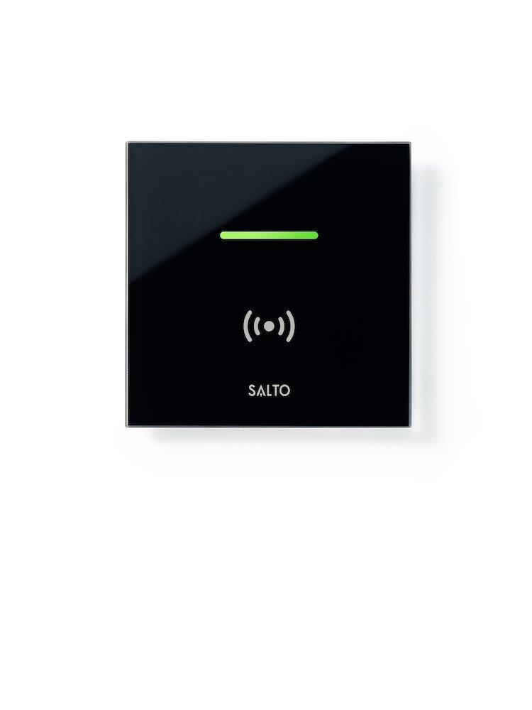 SALTO Wall reader glass black WRDM0G4B - Mifare/DESfire/BLE/HSE, XS4, SALTO SPACE, SALTO KS, SALTO HOMELOK
