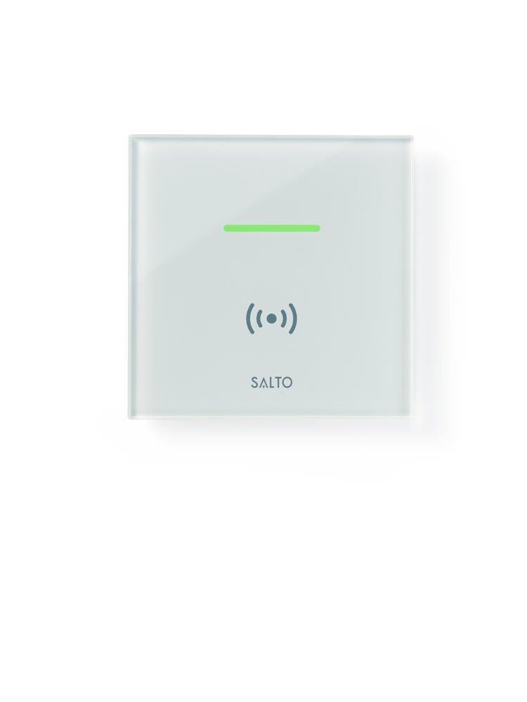 SALTO Wall reader glass white WRDM0G4W - Mifare/DESfire/BLE/HSE, XS4, SALTO SPACE, SALTO KS, SALTO HOMELOK