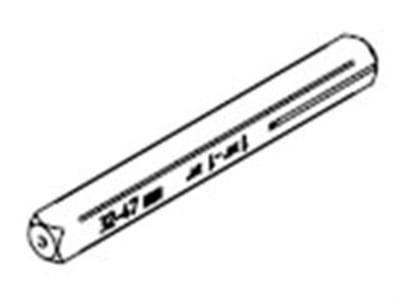 SALTO XS4 Handle Spindle 90–105 mm, 8 × 8 mm, Yellow Chromated