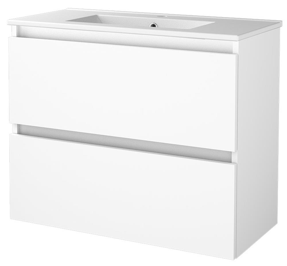 Sanibell Basicline Furniture Package White High-Gloss Compact - 810 mm x 670 mm