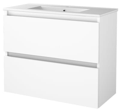 Sanibell Basicline Furniture Package White High-Gloss Compact - 810 mm x 670 mm