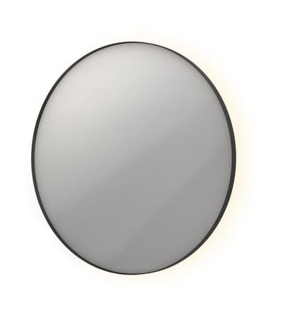 Sanibell INK SP17 Mirror with sensor and anti-fog - 1000x1000mm, Matte black, Round