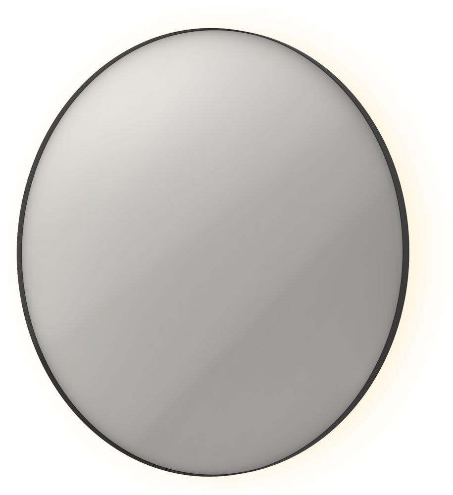 Sanibell INK SP17 round mirror with sensor and anti-fog, 1200 mm, matte black