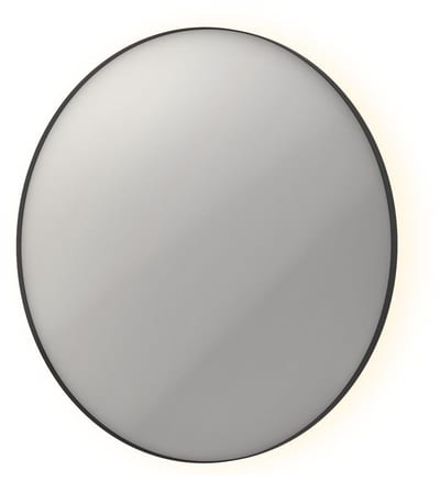 Sanibell INK SP17 round mirror with sensor and anti-fog, 1200 mm, matte black