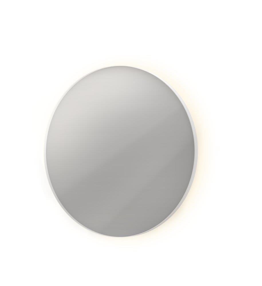 Sanibell INK SP17 Anti-fog Mirror 800×800×40 mm matte white 80 mm round rear-lit