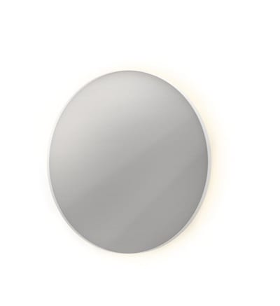 Sanibell INK SP17 Anti-fog Mirror 800×800×40 mm matte white 80 mm round rear-lit