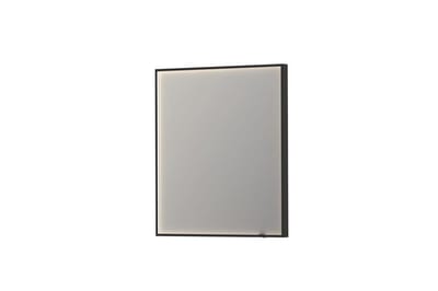 Sanibell INK SP19 Bathroom Mirror with Sensor and Anti-Fog, Matte Black - 800 x 700 x 40 mm