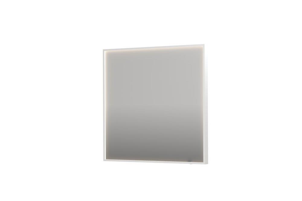 Sanibell INK SP19 Mirror with sensor and anti-fog - 800x800x40mm, matte white, square