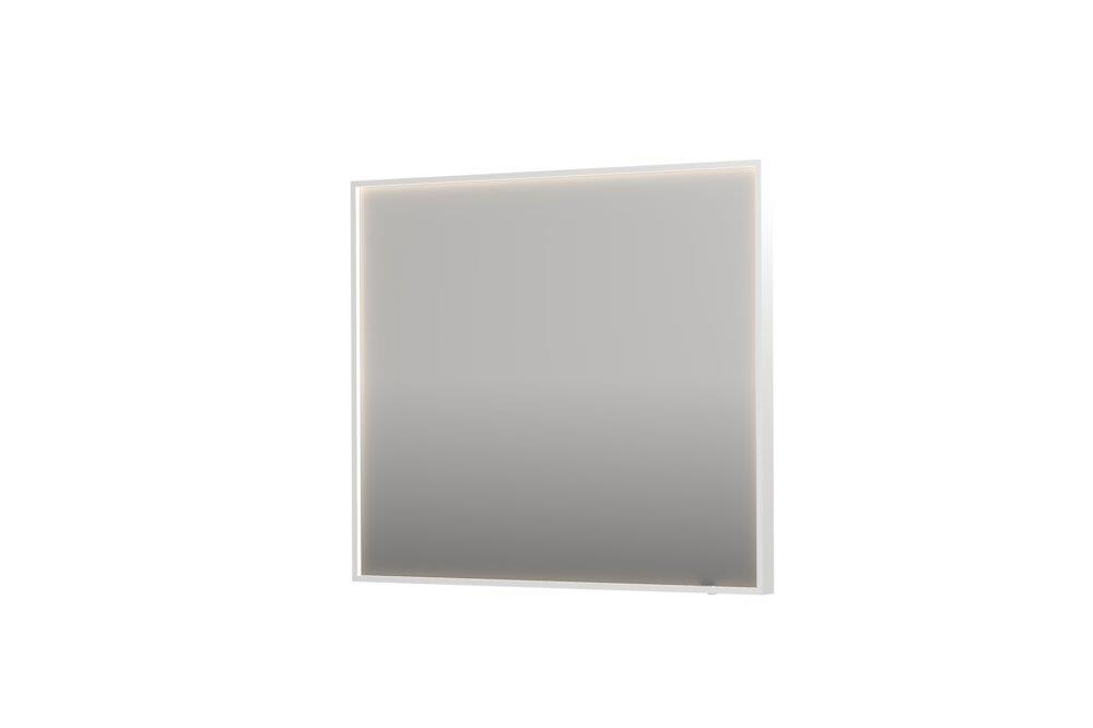 Sanibell INK SP19 Mirror with sensor and anti-fog - 800x900x40 mm, matte white, square