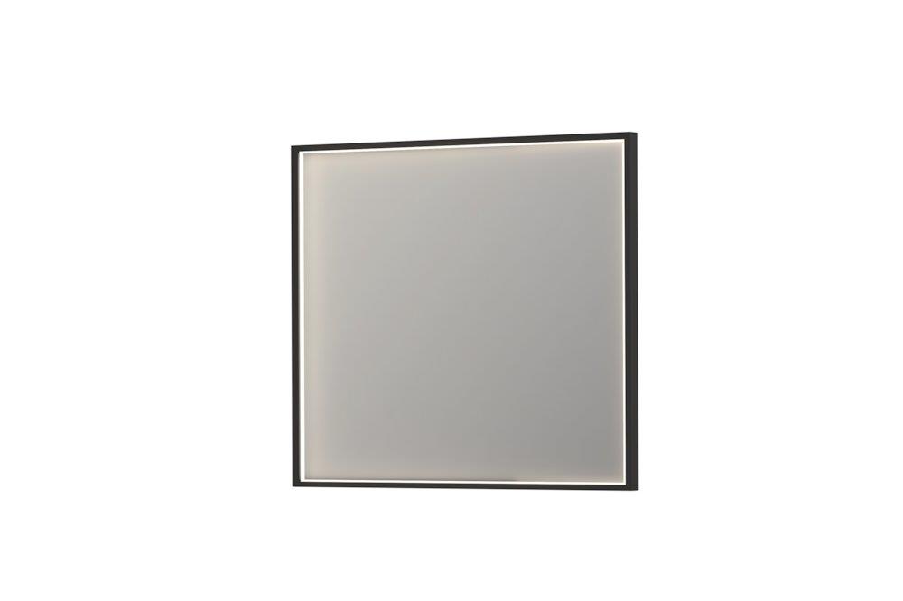 Sanibell INK SP19 Bathroom Mirror 800 x 900 mm Matte Black with Sensor and Anti-Fog 8409055