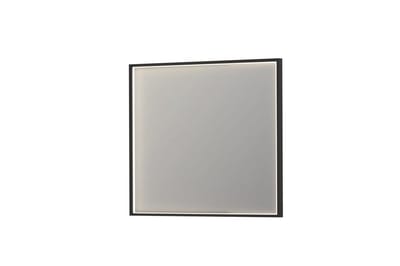 Sanibell INK SP19 Bathroom Mirror 800 x 900 mm Matte Black with Sensor and Anti-Fog