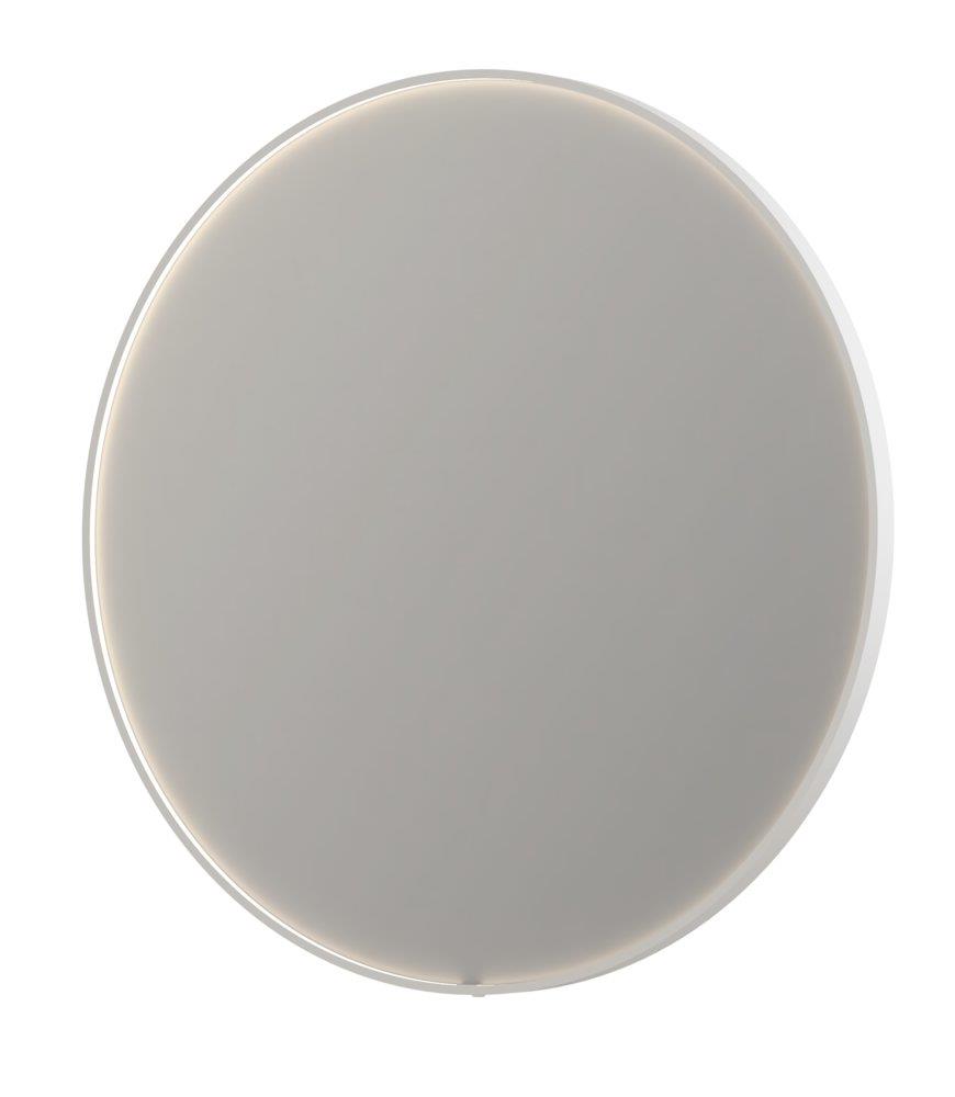 Sanibell INK SP24 Round Wall Mirror with Sensor, Matte White Frame, 1200 mm