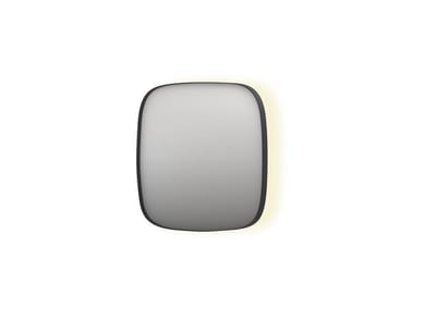 Sanibell INK SP30 Bathroom Mirror with Sensor and Anti-Fog 400 x 400 x 40 mm Matte Black Elliptical