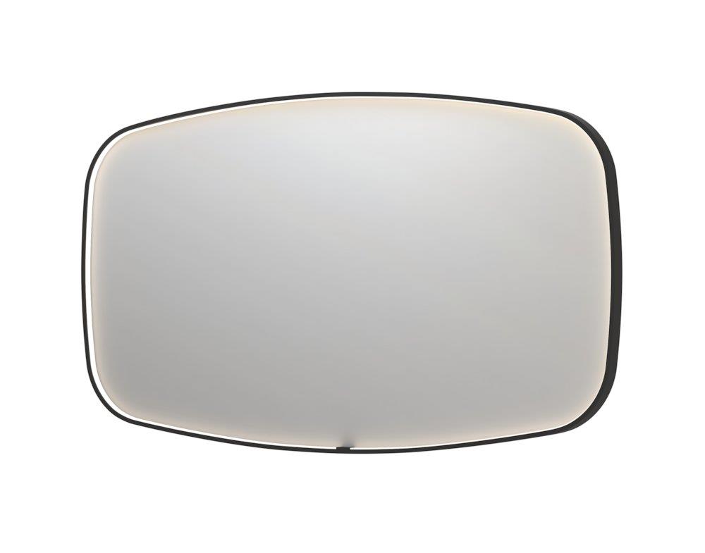 Sanibell INK SP31 Elliptical Mirror with sensor and anti-fog - 800 x 1400 x 40 mm, matte black frame