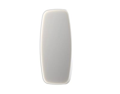 Sanibell INK SP31 Elliptical Mirror 800 × 400 mm, Matte White Frame, Anti-Fog and Sensor