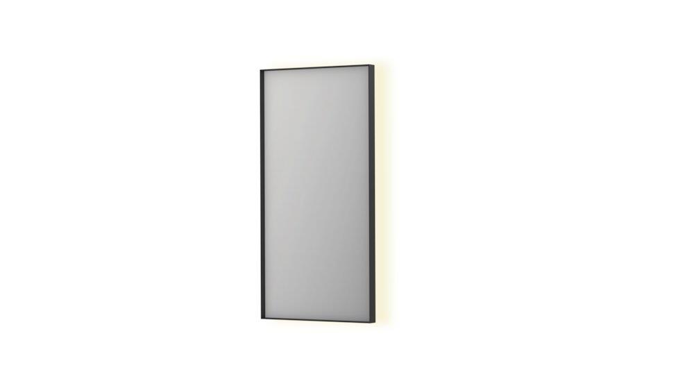 Sanibell INK SP32 Bathroom Mirror with Sensor and Anti-Fog 800 x 400 x 40 mm Matte Black Square