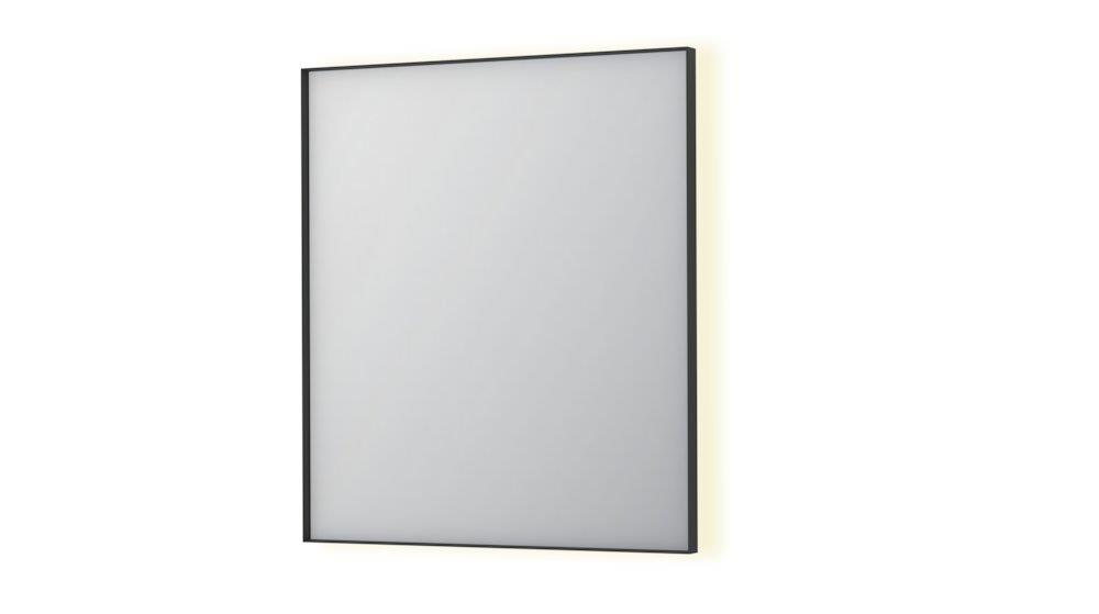 Sanibell INK SP32 Mirror with Sensor and Anti-Fog - 800 x 700 x 40mm, Matte Black, Square