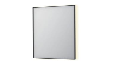 Sanibell INK SP32 Mirror with Sensor and Anti-Fog - 800 x 700 x 40mm, Matte Black, Square