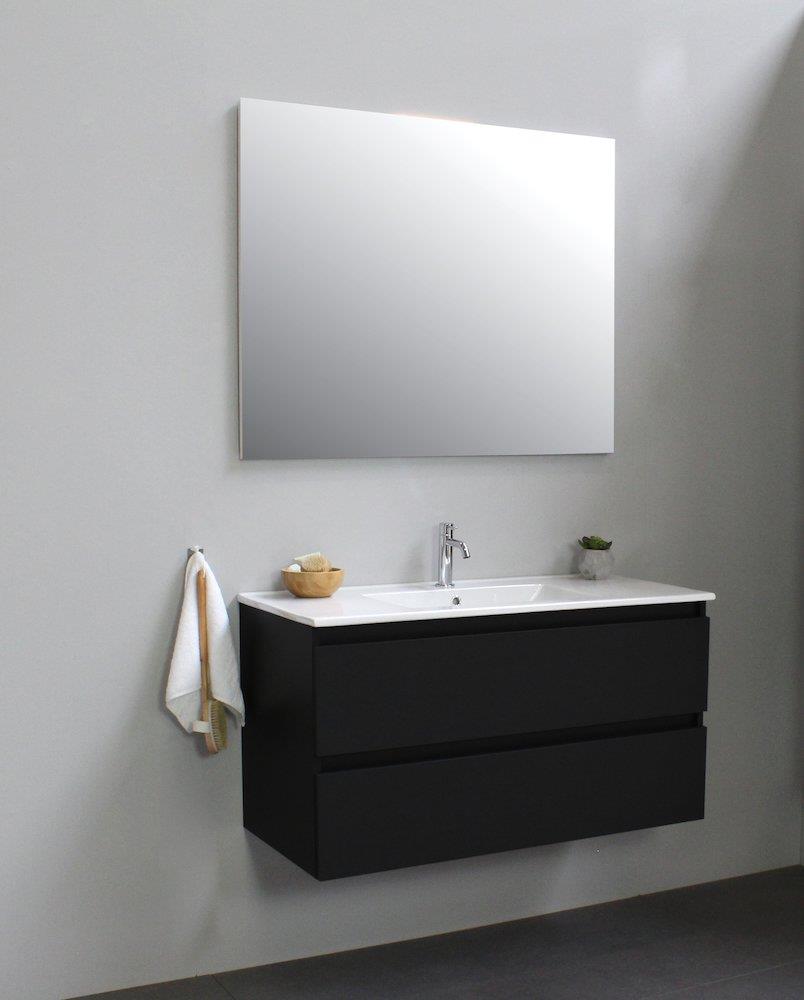 Sanibell Online Furniture Package Melamine-coated 1010mm Matte Black 2 Drawers