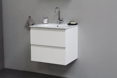 Sanibell Online furniture pkg white gloss — 610×545×465 mm, lacquered, 2 drawers