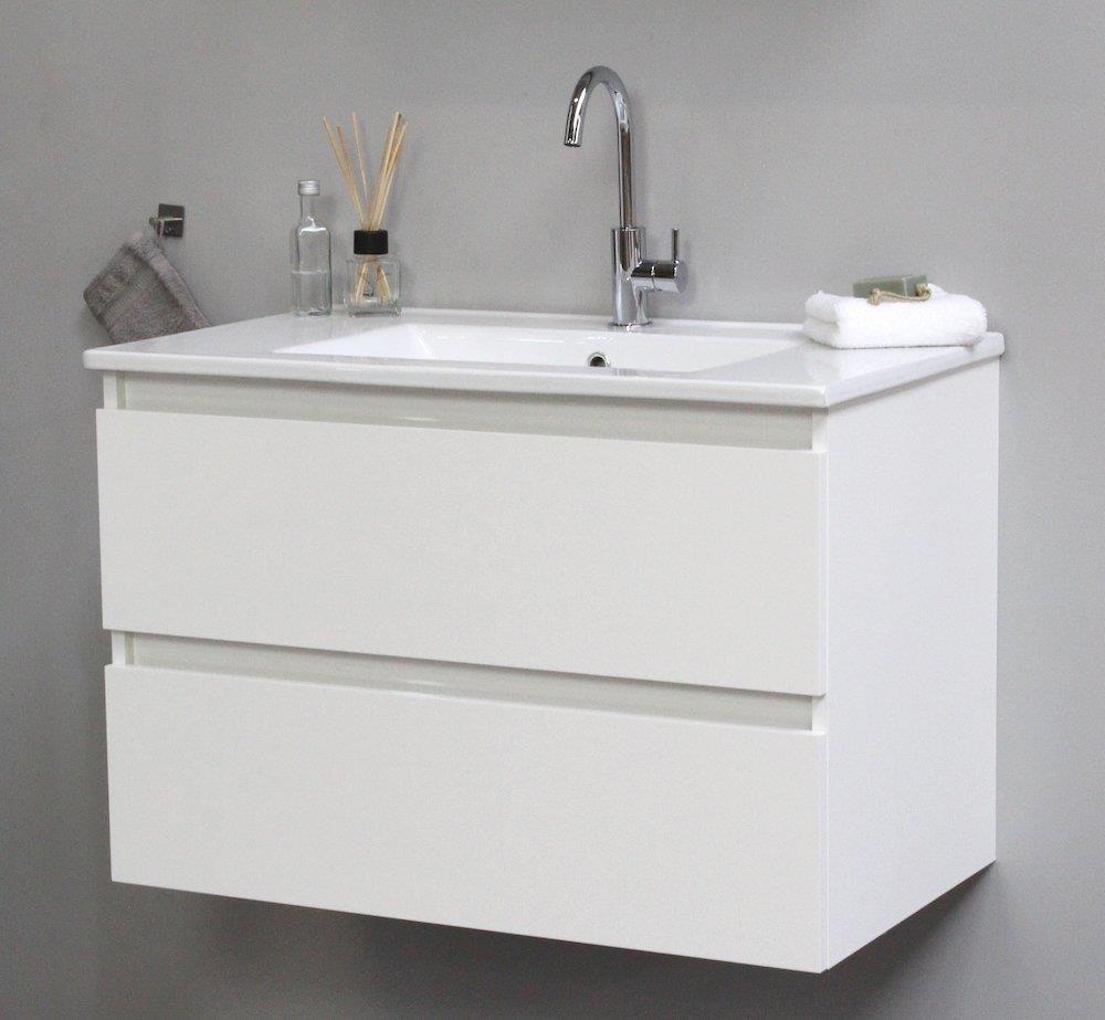 Sanibell Online Furniture package white gloss - 810x545x465mm, 2 drawers, 1 basin