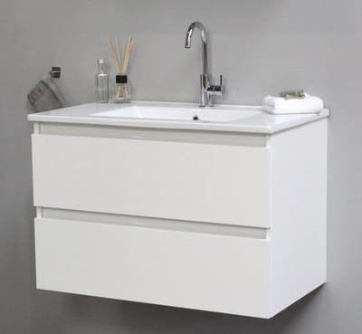 Sanibell Online Furniture package white gloss - 810x545x465mm, 2 drawers, 1 basin