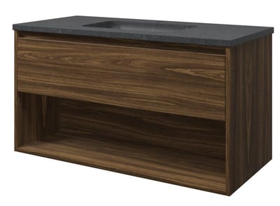 Sanibell Proline Furniture package cabana oak - Melamine-coated, 1010mm, 540mm, 468mm, Oak, Assembled, 1 drawer + 1 shelf, Centre-placed, Integrated, 1 basin