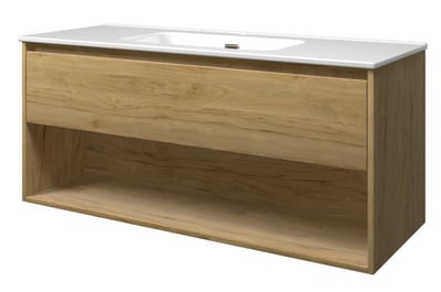 Sanibell Proline furniture package ideal oak, 1210 mm, oak, assembled, 1 drawer