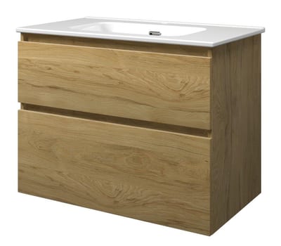 Sanibell Proline furniture package ideal oak, 810 mm, oak, assembled, 2 drawers