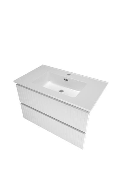 Sanibell Proline Bathroom Furniture Set lacquered 810 x 540 x 468 mm matte white 2 drawers