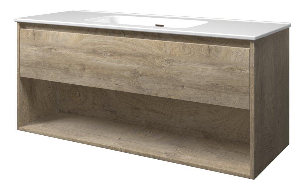 Sanibell Proline Furniture Package Raw Oak - Melamine-Coated, 1210 mm, Assembled, 1 Basin