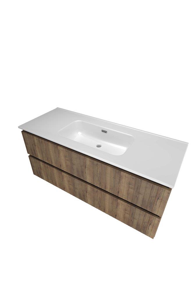 Sanibell Proline Furniture package terra oak - 1210x540x468mm, 2 drawers, 1 basin