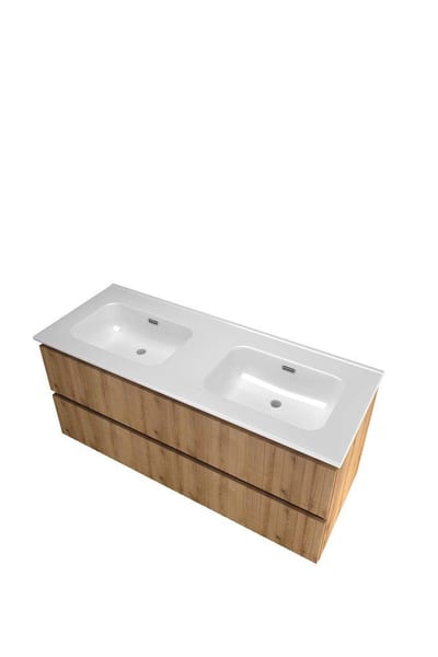 Sanibell Proline Urban Oak Furniture - Melamine, 1210 x 540 mm, 2 Drawers, 2 Basins