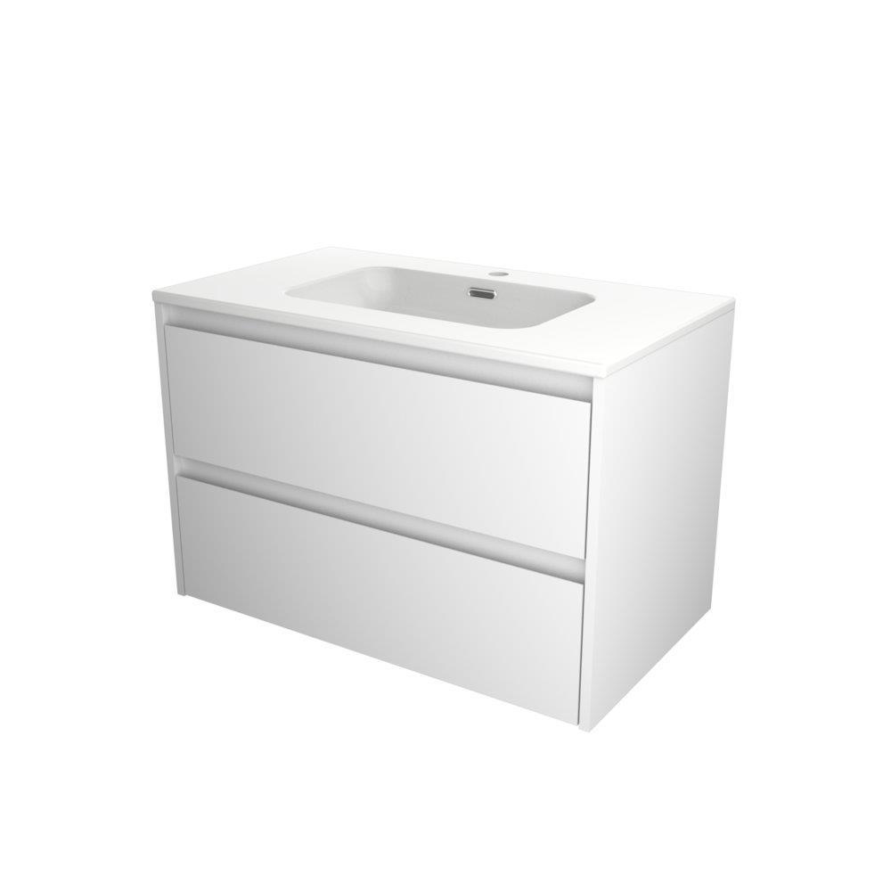 Sanibell Proline furniture package - lacquered white high gloss, 810x540x468 mm, assembled