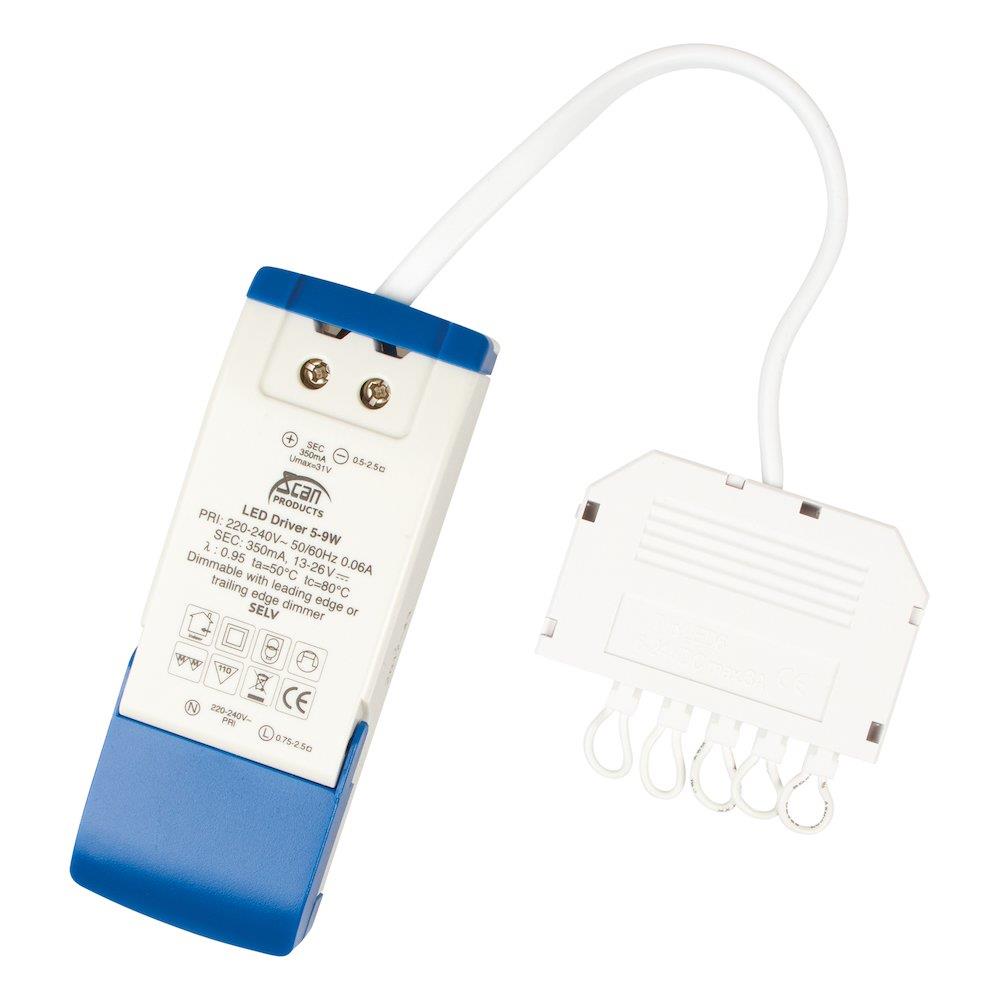 Scan Products LED Driver - 9W, Yes, 350MA, 230V