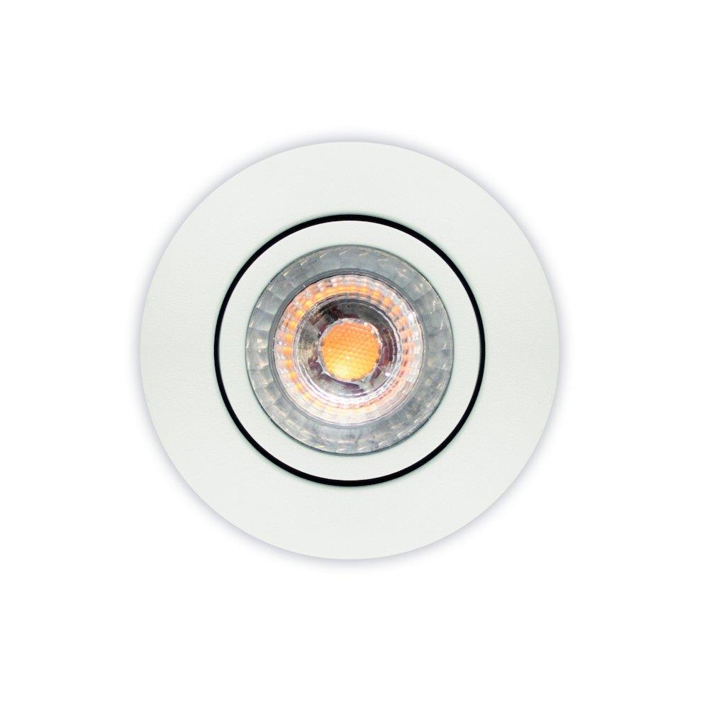 Scan Products Luna Low profile 2.0 LED Downlight matt white - 927 - Warm white, 460LM, 75mm, 88mm, 5.9W