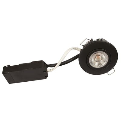 Scan Products Luna Low profile LED Downlight matt black - 930 - Warm white, 370LM, 75mm, 88mm, 6.2W