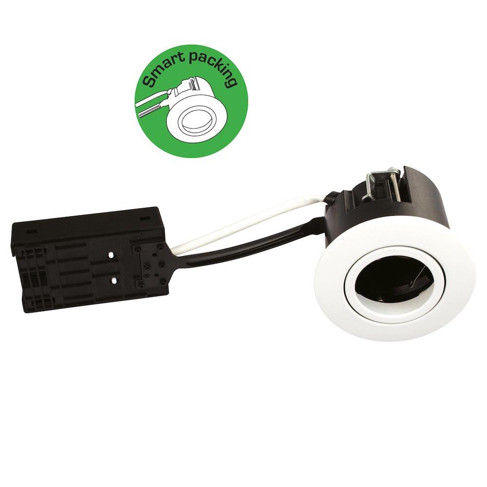Scan Products Luna Quick install Downlight matt white - GU10, 75mm, 88mm, 230V